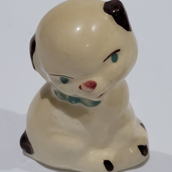 Shawnee pottery rare set of 2 miniature figurines dogs - Picture 5 of 11